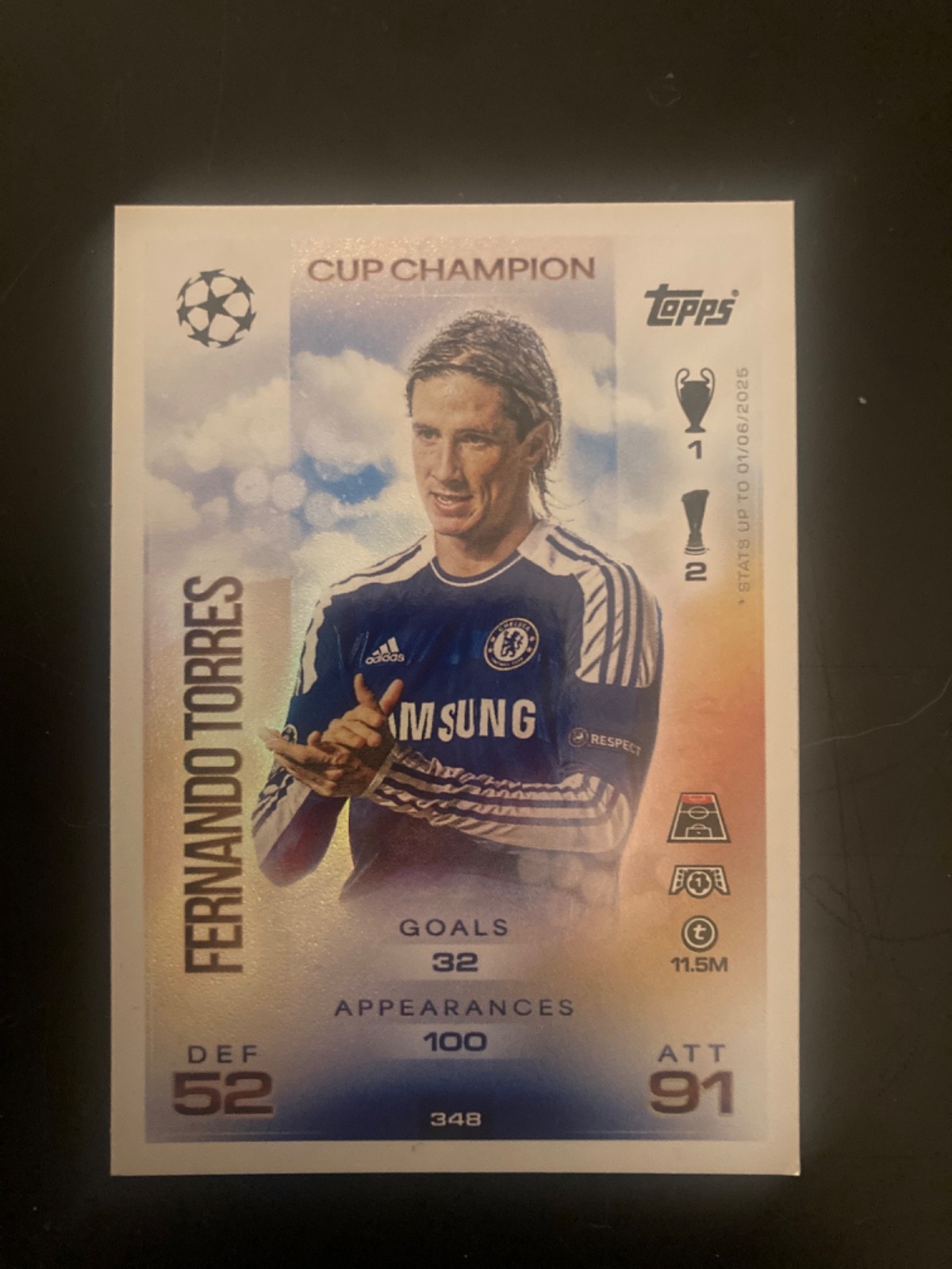 Cup Champion Fernando Torres Match Attax 25/26