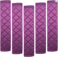 Seat Belt Cover Pad, 5 Pcs, Seatbelt Covers for Car Accessory, Soft Purple