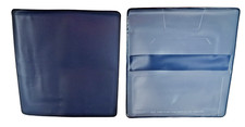 Dark Blue Vinyl Checkbook Cover Standard Top Stub 6- 1/4" x 3-3/8" New