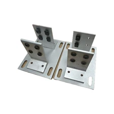 2 Pcs, 2410, 15 Series, Aluminum Floor Mount Base Plates 80/20 Hardware Included