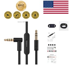 Versatile Beats Audio Cable - Compatible with Studio, Solo, Pill More, Black