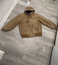 Carhartt Men'sJ130 Hooded Lined Zip Work Jacket Size M