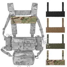 KRYDEX Tactical MOLLE Panel Front Chest Bridge Holder for D3CR MK3 MK4 UW SOP