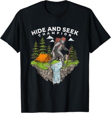Funny Bigfoot Hide and Seek Champion T-Shirt