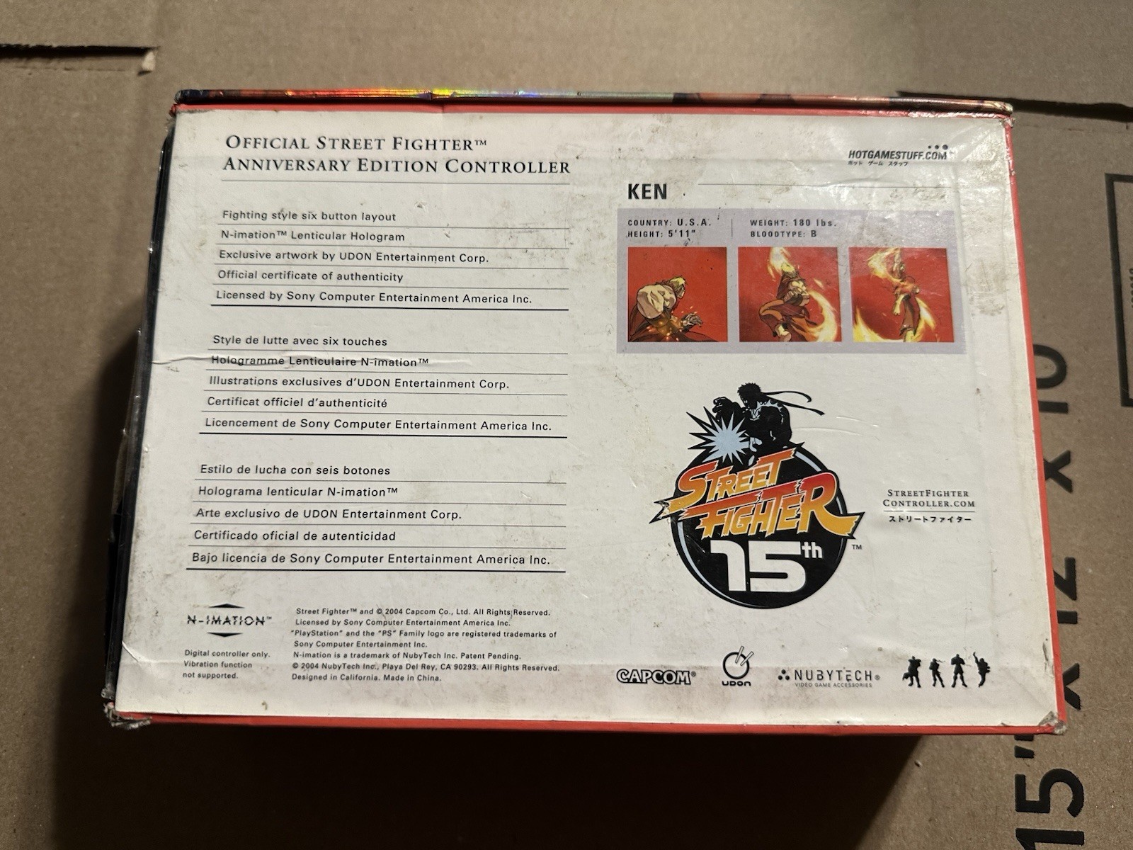 Street Fighter Special KEN CONTROLLER 15th Anniversary Edition PS2  (61503)