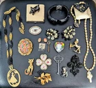ANTIQUE Vintage Jewelry  Rare Art Deco Celluloid Necklace Brooch Dragons Breath