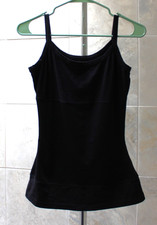 Yummie Tummie 3-panel Shapewear Tank Top Black TK1006R sz M