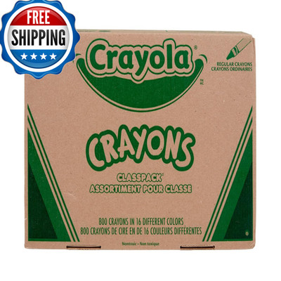 Crayola Bulk Crayon Classpack - 800Ct 16 Colors Bulk Teacher Supplies Classroom