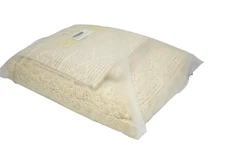 ABREEZE Cotton Crochet Lace Bedspread Coverlet Set King 3 Piece Pillowcases