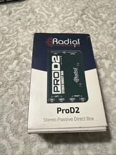 Radial ProD2 Dual Stereo Passive Direct Box Guitar Bass Keys PROAUDIOSTAR
