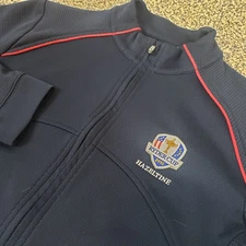 Cutter & Buck DryTec Ladies Hazeltine 2016 Ryder Cup Navy Full Zip - Size Med