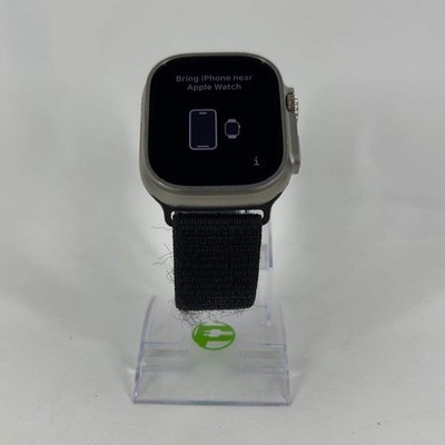 Unlocked Apple Watch Ultra 2 49MM Natural Titanium Black Trail Loop MREP3LL/A