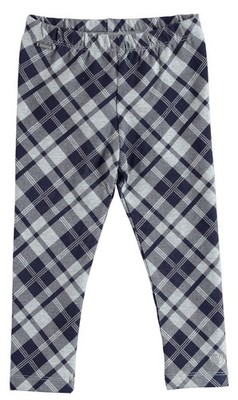 Sarabanda Mädchen Leggings Karo dunkelblau gray melange kariert