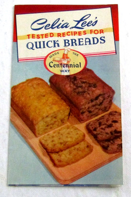 VTG Recipe Booklet Celia Lee's Tested Quick Breads Centennial Way Seattle WA