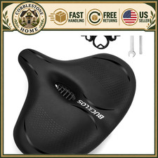 Extra Large Comfortable Bike Seat for Men Women - Wide Saddle for Ebike, Cruis