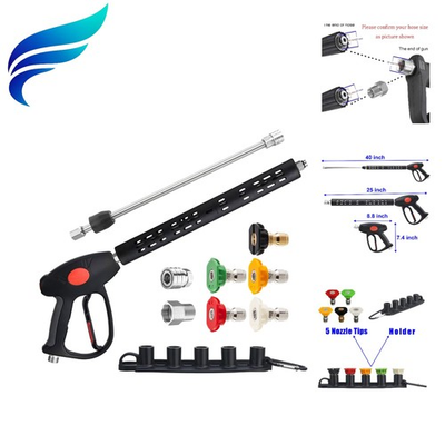 #ad Convenient Replacement Pressure Washer Gun with 5 Nozzle Tips and Brass Finish $51.99