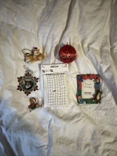 Christmas Ornaments Decorations Assorted Lot of 6