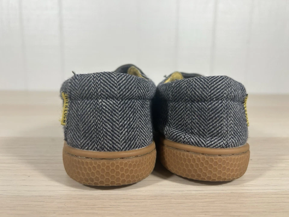 Zapatilla deportiva Livie & Luca Hayes azul gris doble gancho y bucle niños talla 13 sin corbata Foto 4 de 4