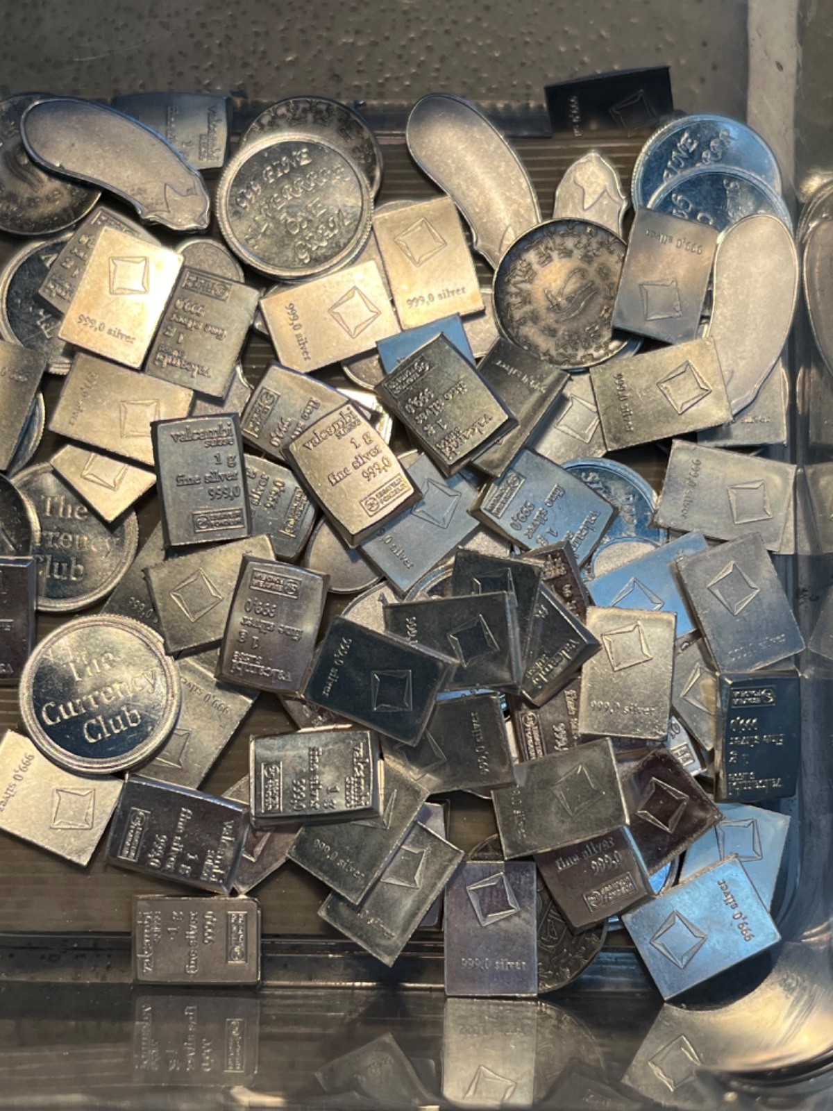 Lot Of 4-1 Gram Silver Rounds, Bars and miscellaneous .999 Fine Silver ...