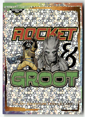 Marvel Finding Unicorn Guardians of the Galaxy 2024 CA63 Rocket Groot Doodle