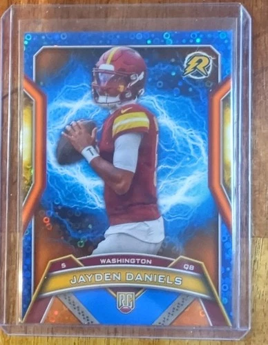 2024 Topps Resurgence - Rookies Jayden Daniels #196 Blue & Orange Spark