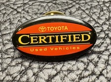 VTG NOS Toyota Certified Used Vehicles Logo Lapel Pin Badge Auto Dealer RARE