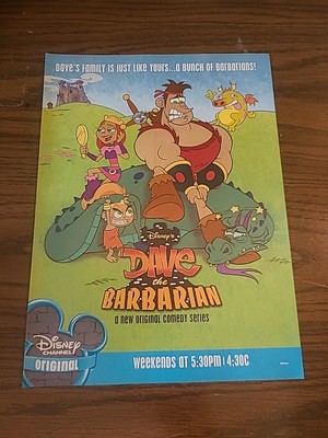 Dave The Barbarian Disney Channel Print Ad 8x11 2004 Promo Wall Art  