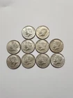 (10)  40% Silver Kennedy Half Dollars -Free Shipping!