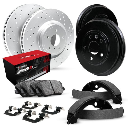 For Ford Ranger 98-02 R1 Concepts Drilled Front & Rear Brake Kit w ...