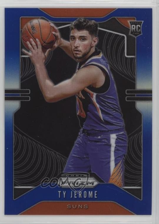 2019-20 Panini Prizm Rookie Blue Prizm 195/199 Ty Jerome #268 Rookie RC 0m89