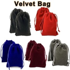 5 Velvet Gift Bags Drawstring Jewelry Pouches Candy Wedding Party Favors USA