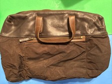PAUL SMITH Borsa Uomo Nylon Tote Bag Marrone 11”x17”x4” Dip Tintura Nylon Pelle