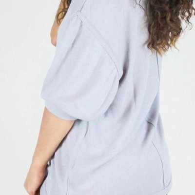 Unbranded Women's Purple and Grey Shirt