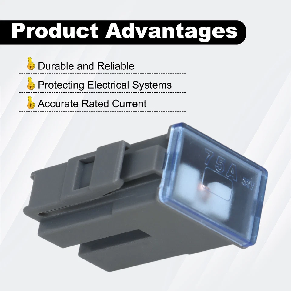 Gray 75 Amp Fusible Link Fits for 1993-1997 Nissan Altima 1987-1989 Stanza - Image 3 of 4