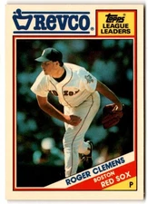 1988 Topps Revco League Leaders #28 Roger Clemens