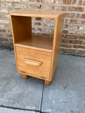 Vintage Heywood Wakefield Birch Wood Bedside ...