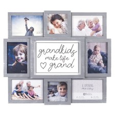 Malden Gray "Grandkids Make Life Grand" 8-Photo Collage Wall Frame