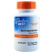 Doctor's Best Serrapeptase (40,000 SPU)  90 vcaps