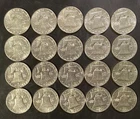1950 Franklin Half Dollar BU 90% Fine Silver. 20 Coin Roll.