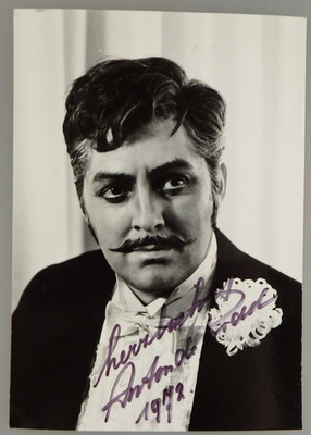 Autograph Dutch Opera Singer Anton de Ridder 1972 (131636)