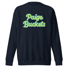 PAIGE BUECKERS "BUCKETS" RETRO SCRIPT UNISEX PREMIUM SWEATSHIRT DALLAS WINGS #5