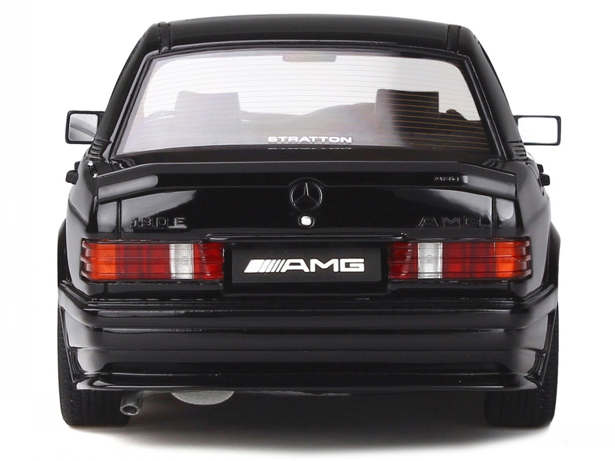 Mercedes W201 190E 2.3 AMG black diecast model car OT754 Otto 1 18