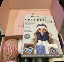 Hooks Needles Spring Crochet Knitting Kit Preloved