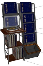 Record Player Stand, Vinyl Record Storage Turntables Stand for Living Room,...