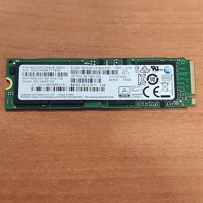 Samsung 512GB SSD Model: MZ-VKW5120 P/N: MZVKW512HMJP-000H1