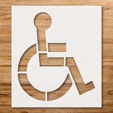 Handicap Wheelchair Stencil for Unique Crafting Projects - StencilAir