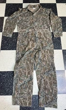 Mossy Oak Bottomland Coveralls Large Long Camo Unlined Vintage USA
