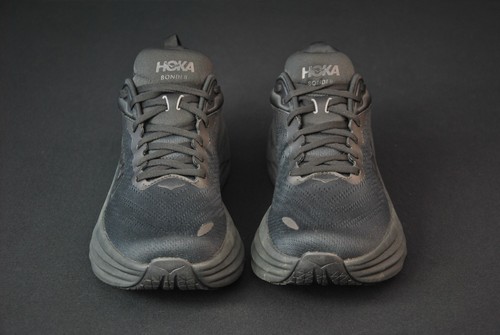 Hoka One W Bondi 8 Women 11 B Narrow Black 10525SS3 - Picture 2 of 7