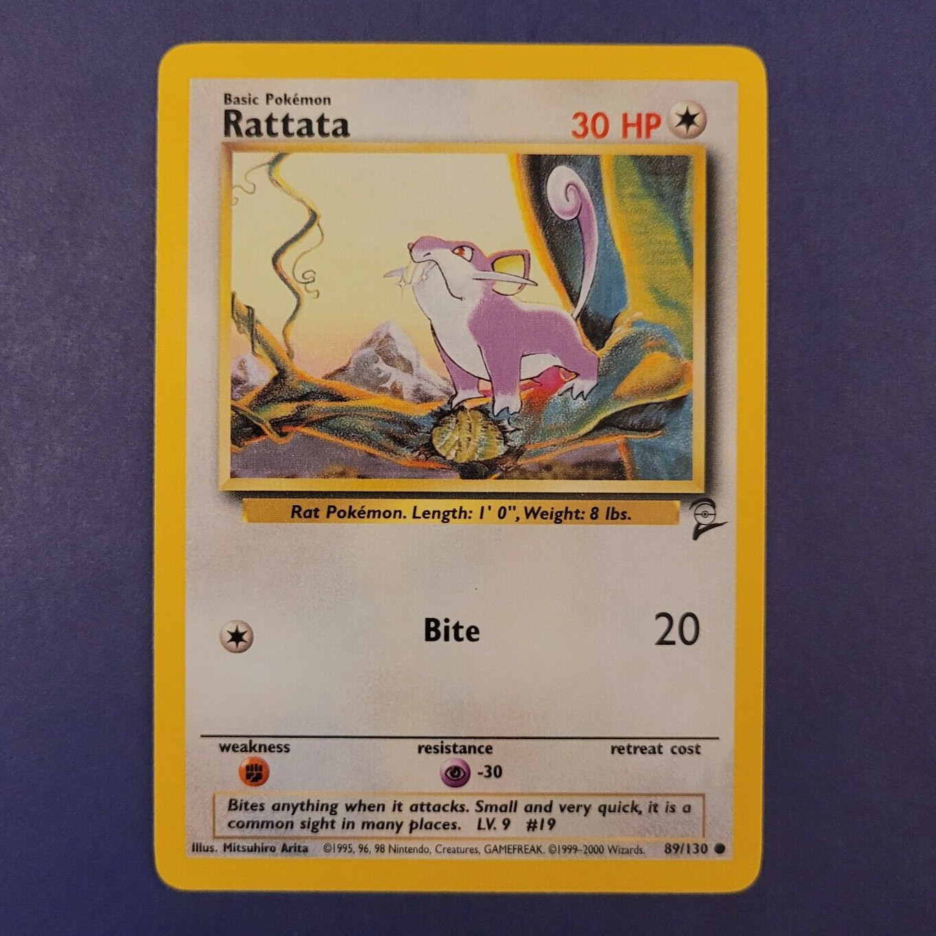 Rattata - 89/130 - Base Set 2 - Pokemon Card - NM