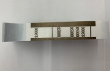 Currency Straps-Self Sealing Money Bands, 5000 Brown, 1000 pack, by NF String